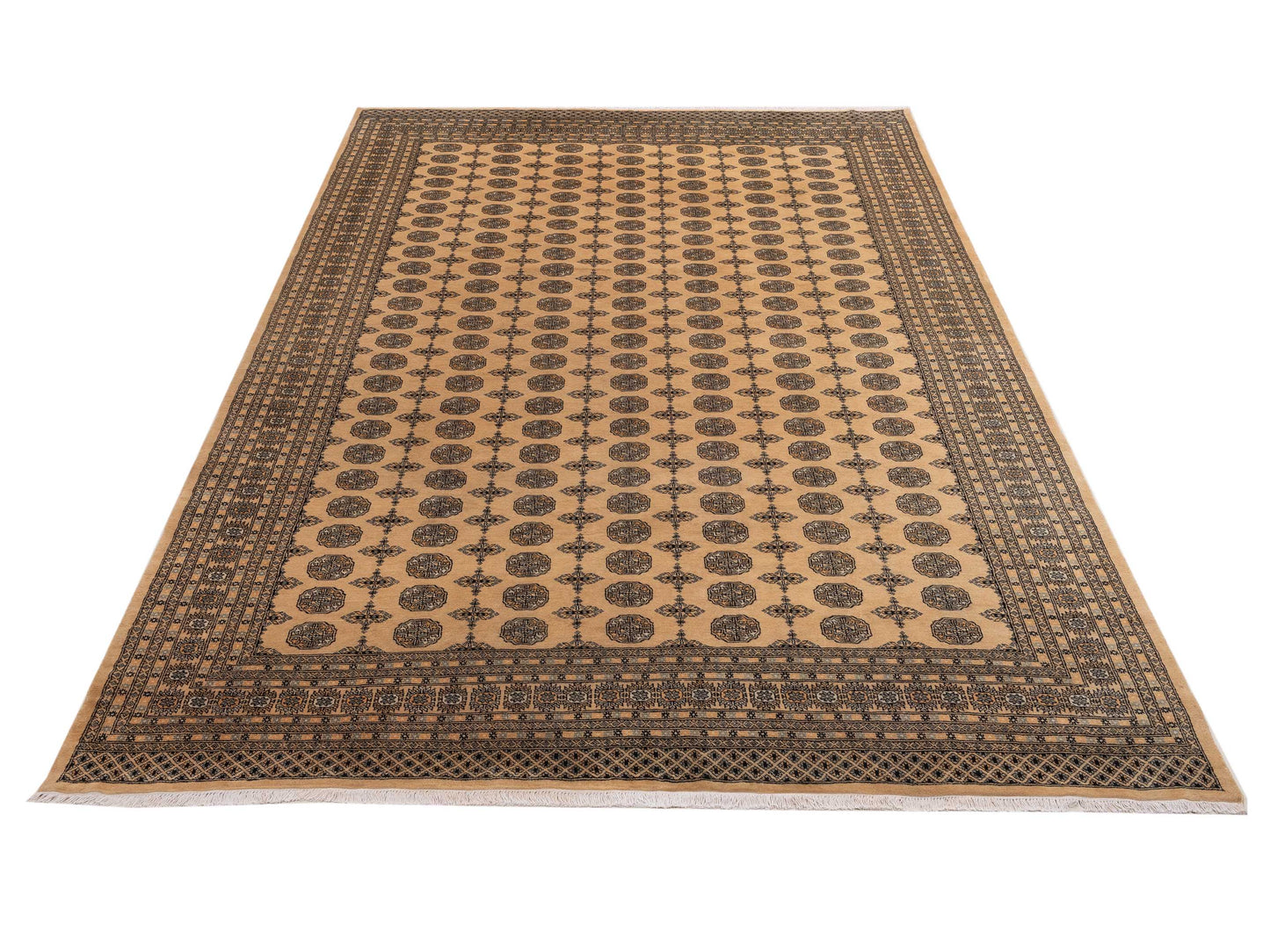 Bokhara Beige Beige 10.2x13.10 Hand Knotted Rug