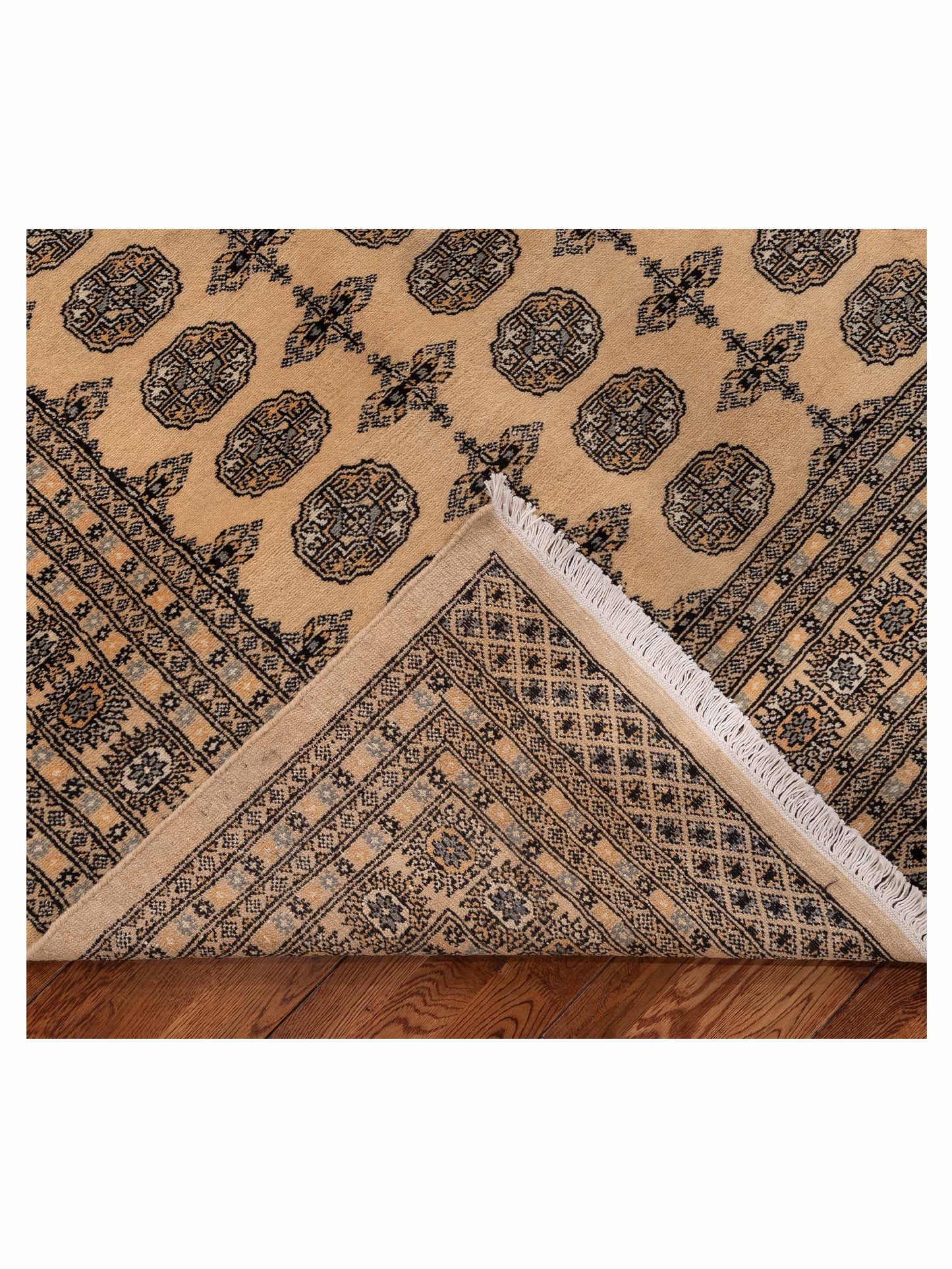 Bokhara Beige Beige 10.2x13.10 Hand Knotted Rug