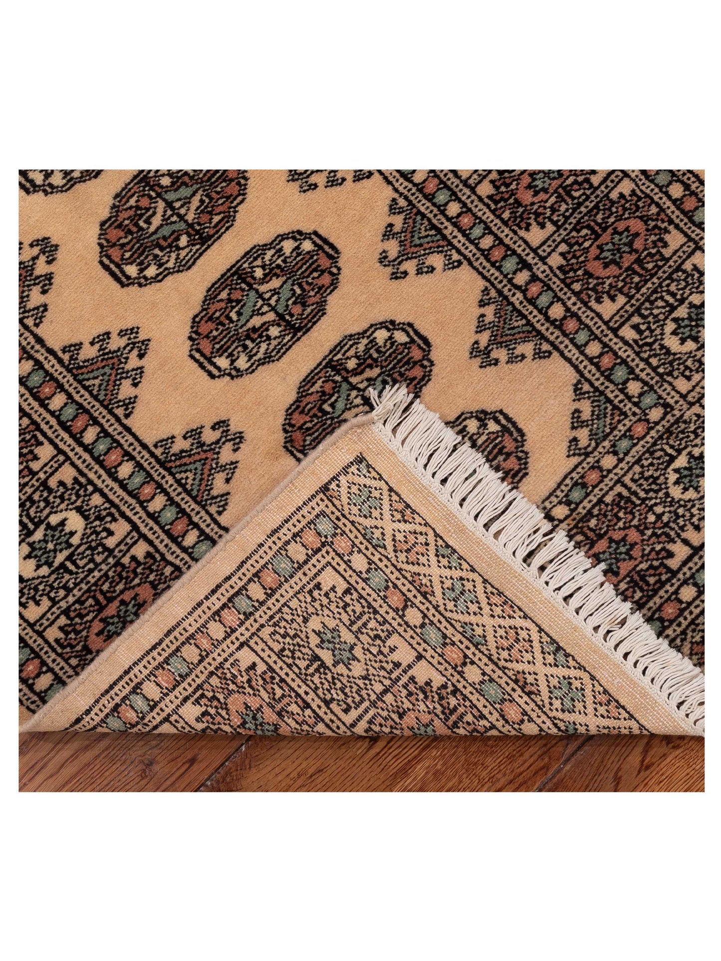 Bokhara Beige Beige 2.6x10.6 Hand Knotted Rug