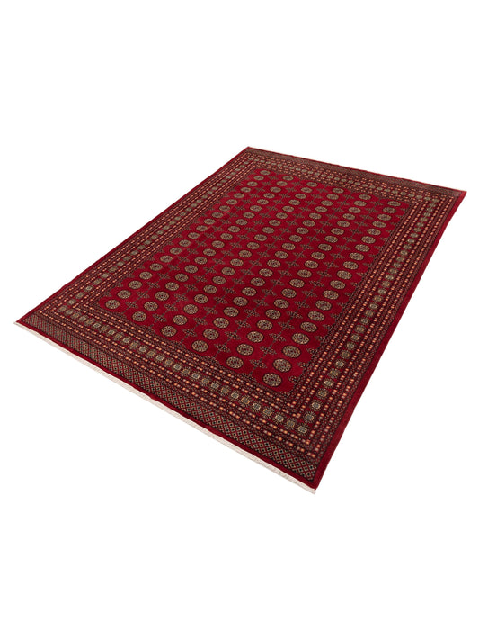 Bokhara Red Red 9.2x12 Hand Knotted Rug