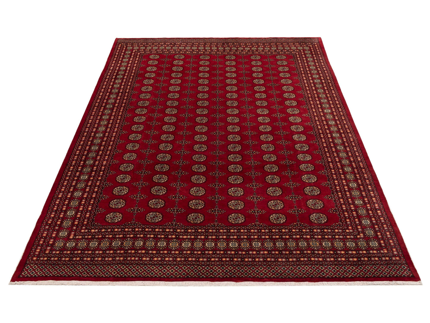 Bokhara Red Red 9.2x12 Hand Knotted Rug
