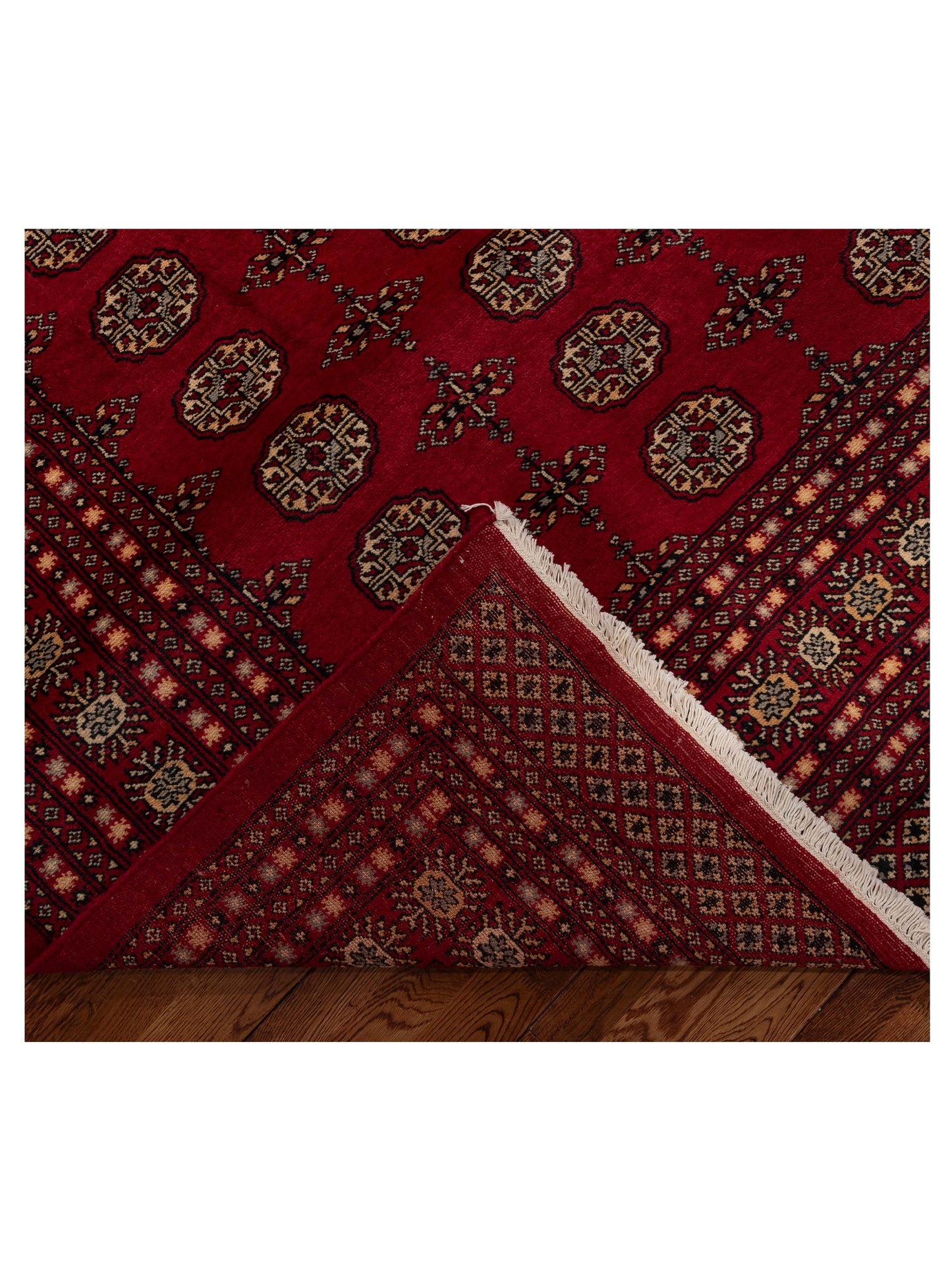 Bokhara Red Red 9.2x12 Hand Knotted Rug