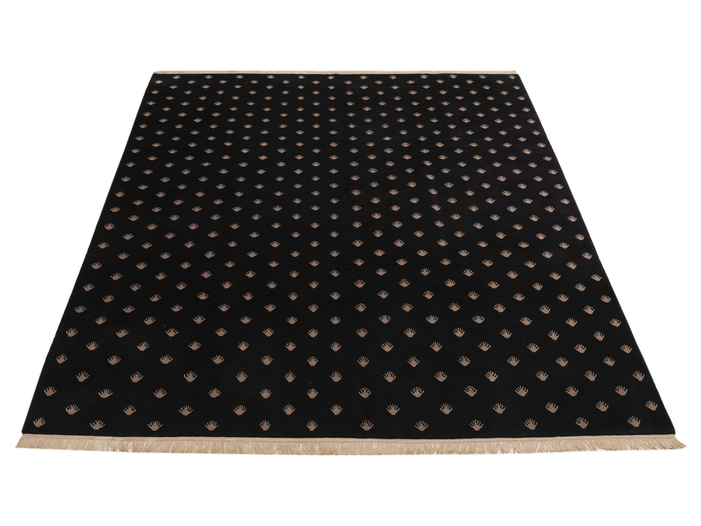 Tamara Black 8x10 Hand Knotted Rug