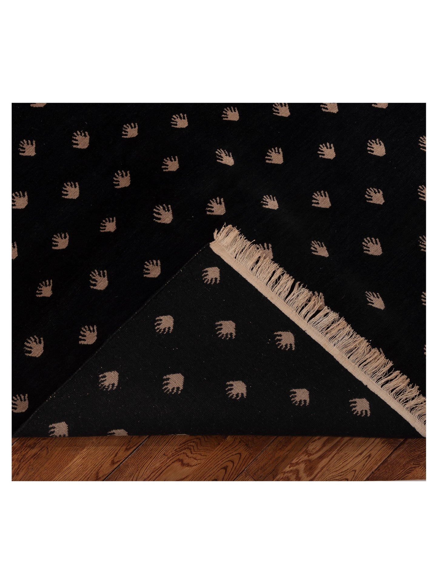 Tamara Black 8x10 Hand Knotted Rug