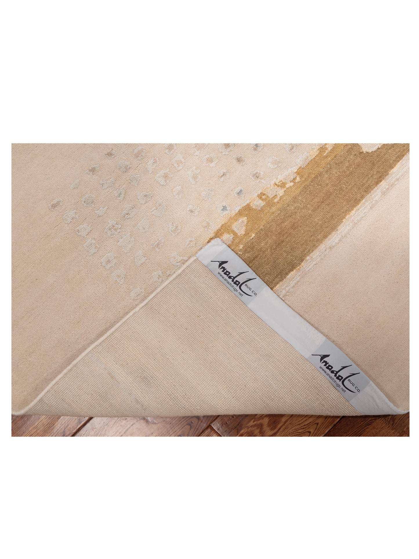 Artavia Ivory Blue 8.1x10.1 Hand Knotted Rug