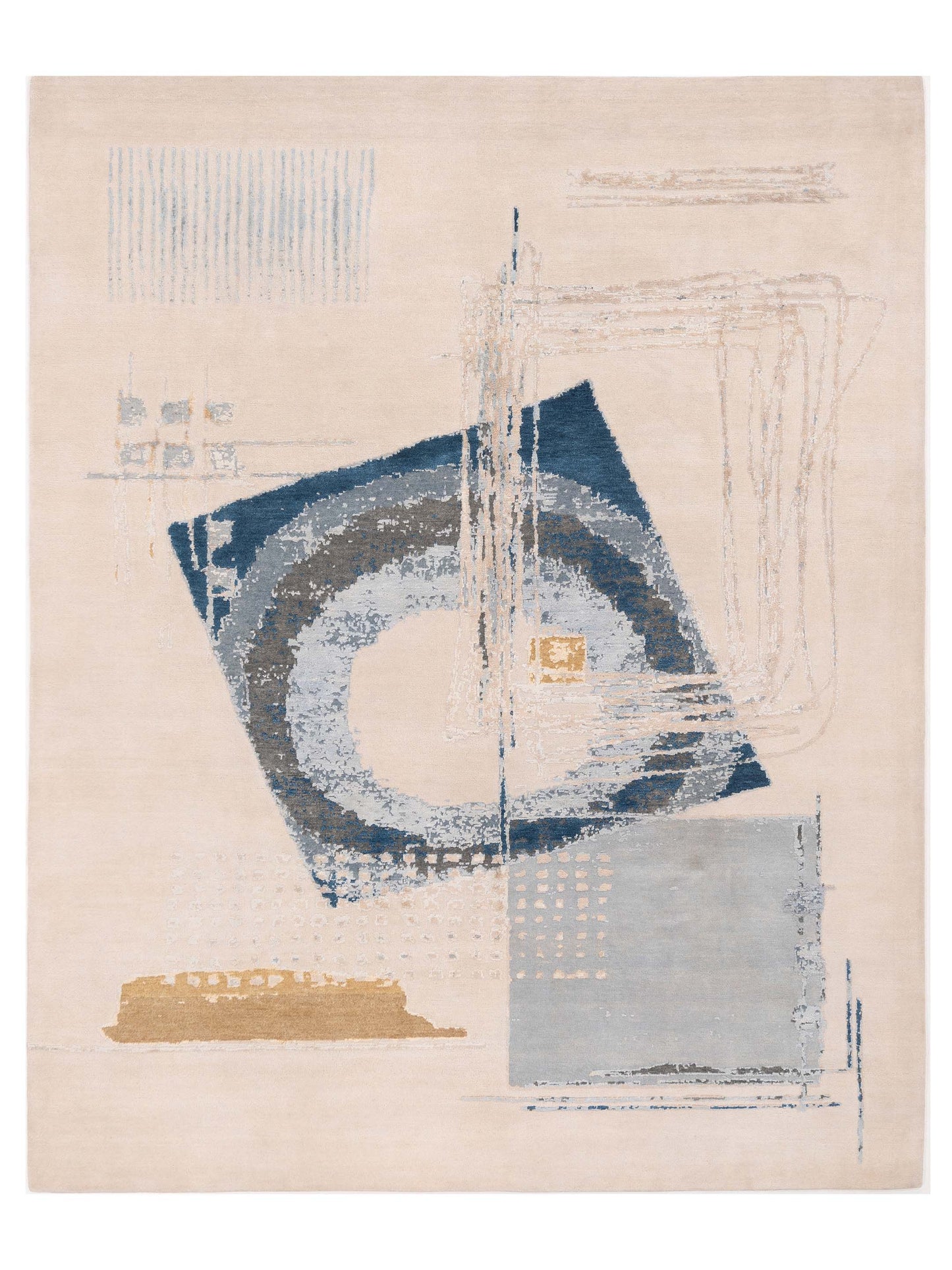 Siena Dazzling  Ivory Blue Contemporary