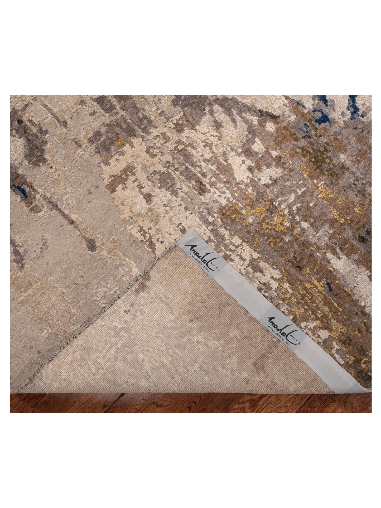 Artavia Ivory Black 9x11.11 Hand Knotted Rug