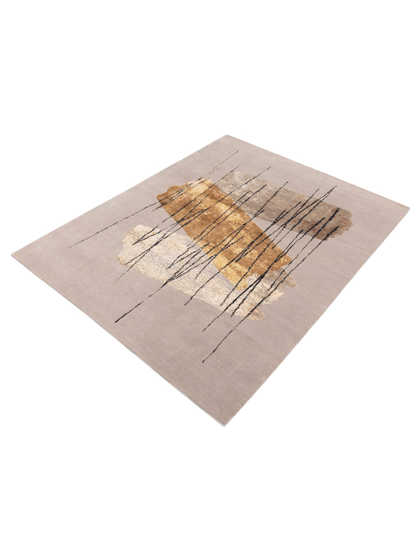 Artavia Beige Gold 7.10x10 Hand Knotted Rug