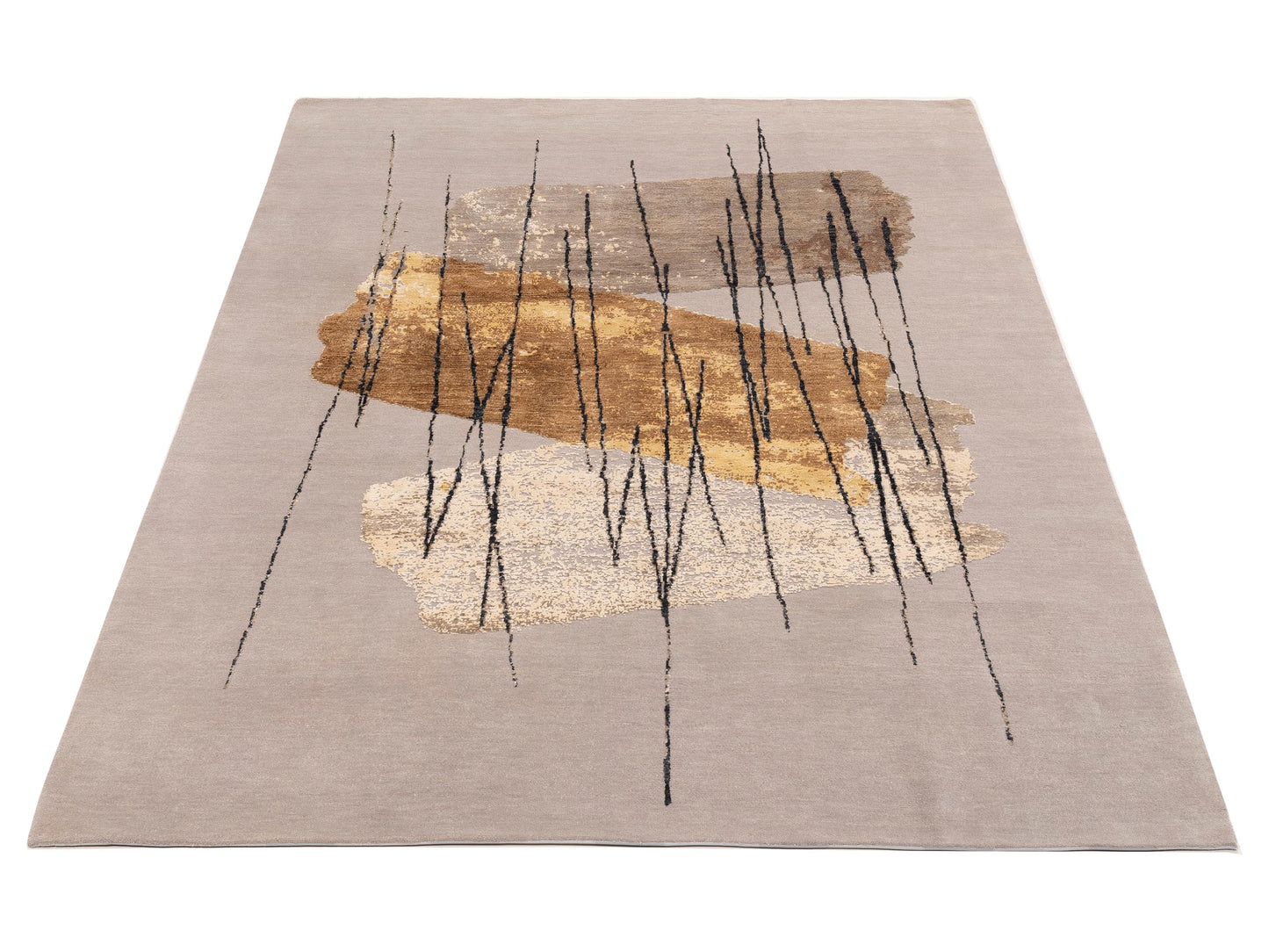 Artavia Beige Gold 7.10x10 Hand Knotted Rug