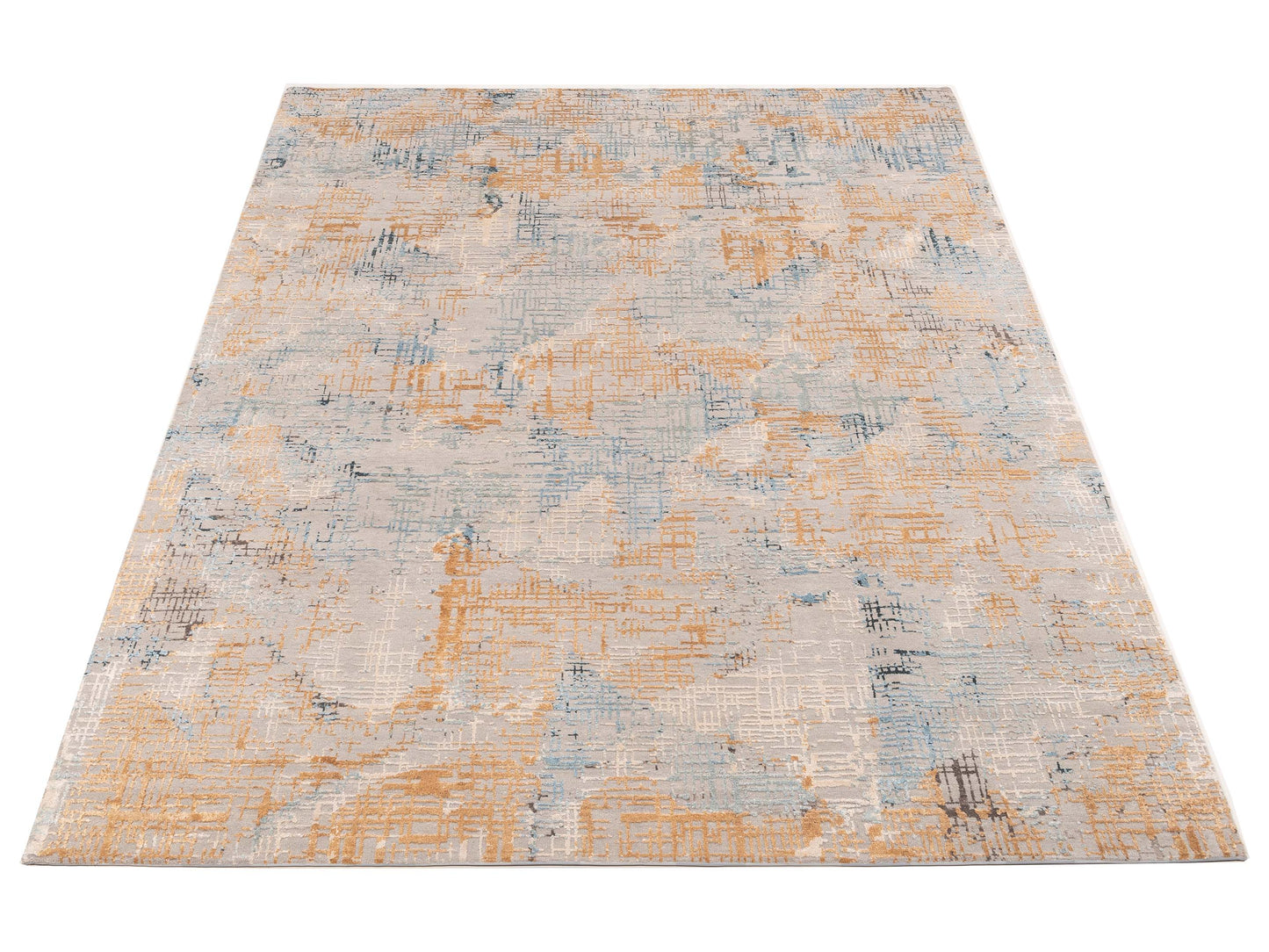 Artavia Light Gray Gold 7.10x10.1 Hand Knotted Rug