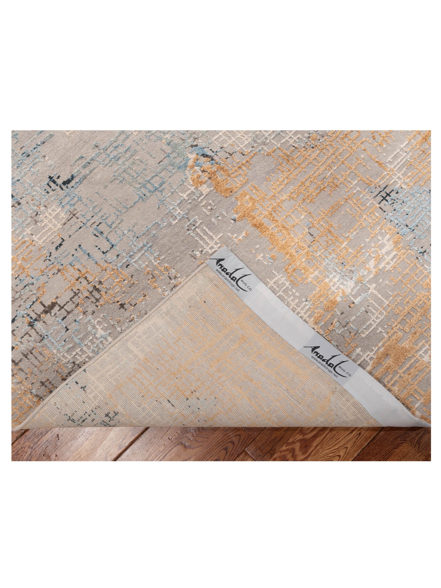 Artavia Light Gray Gold 7.10x10.1 Hand Knotted Rug