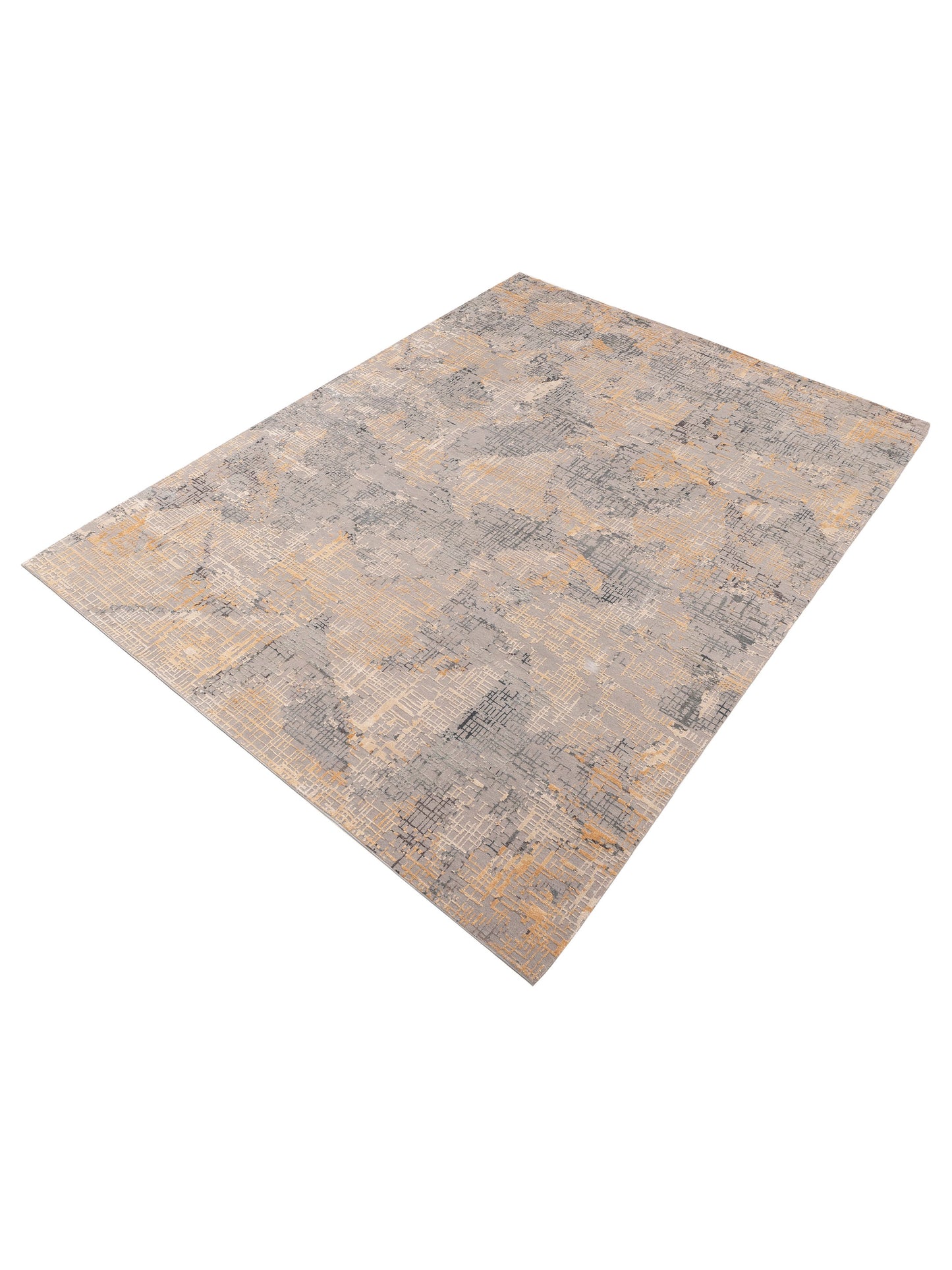 Artavia Gray Gold 9.1x12.2 Hand Knotted Rug