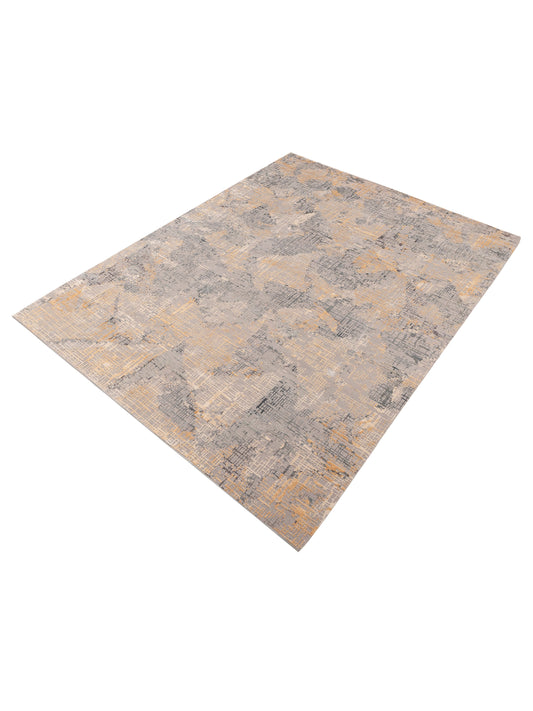 Artavia Gray Gold 9.1x12.2 Hand Knotted Rug