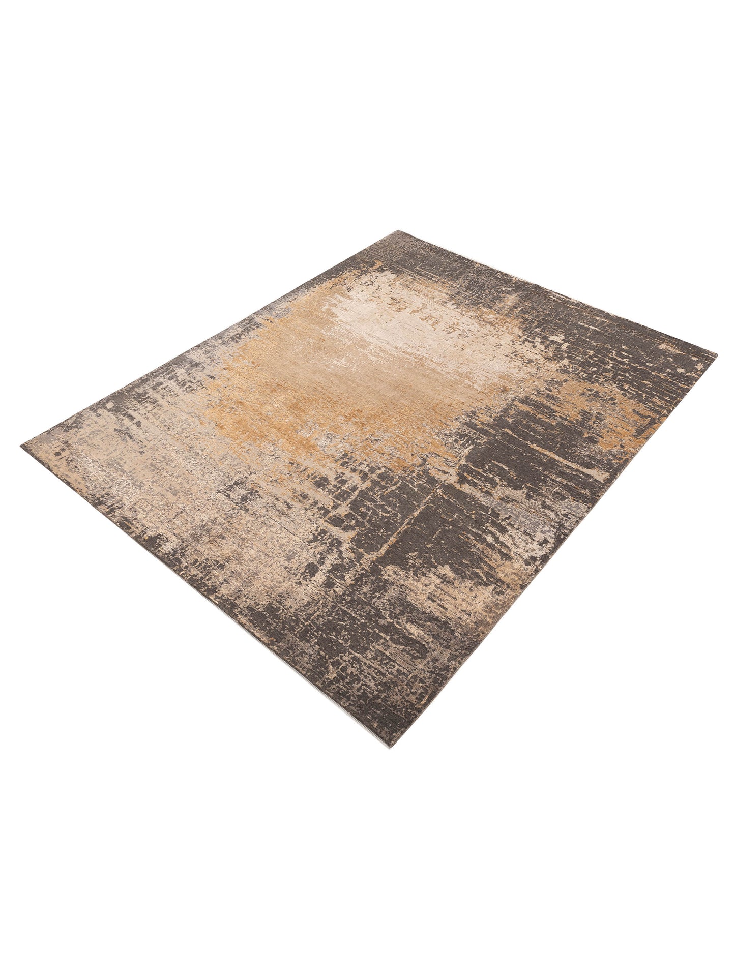 Artavia Brown Beige 7.11x10.1 Hand Knotted Rug
