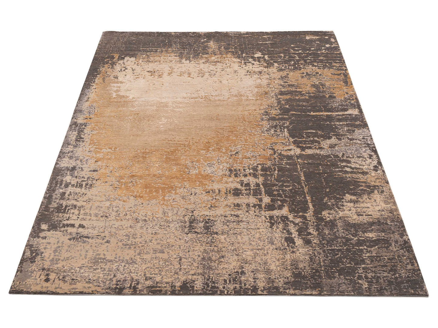 Artavia Brown Beige 7.11x10.1 Hand Knotted Rug