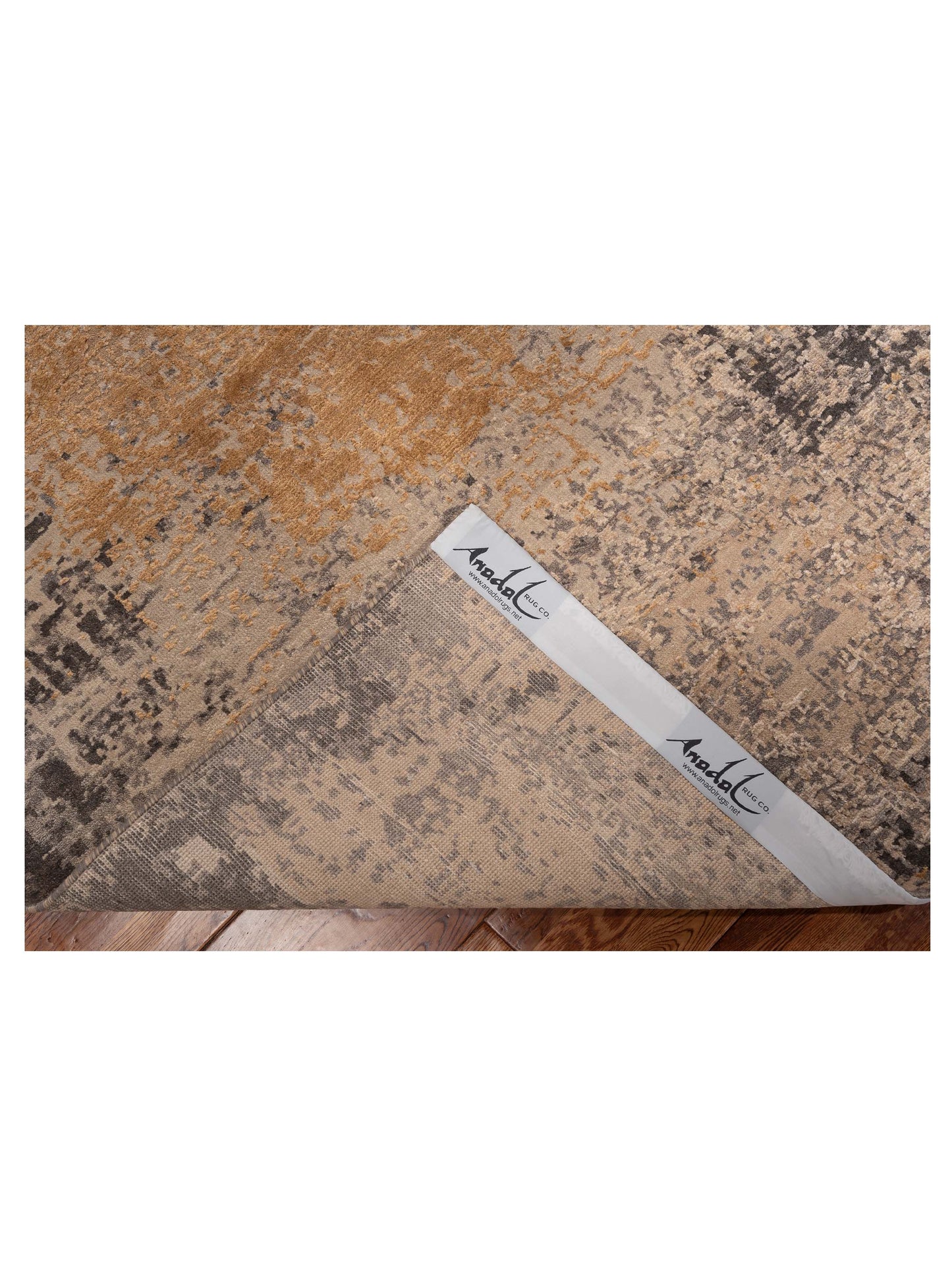 Artavia Brown Beige 7.11x10.1 Hand Knotted Rug