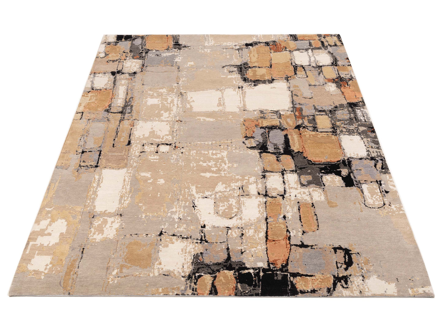Artavia Beige 8x10 Hand Knotted Rug