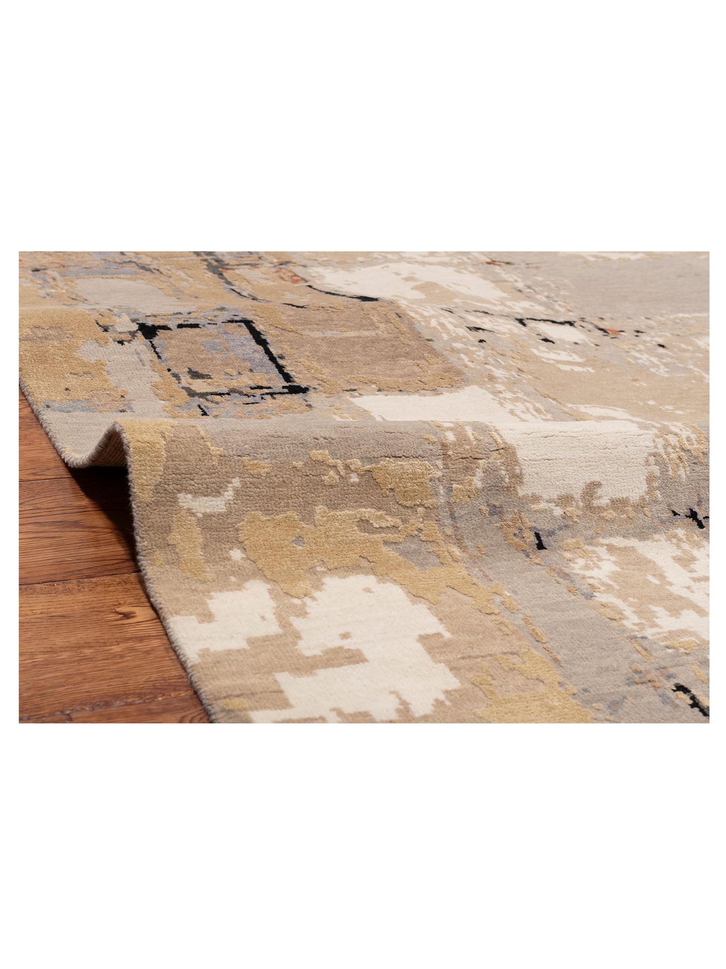 Artavia Beige 8x10 Hand Knotted Rug