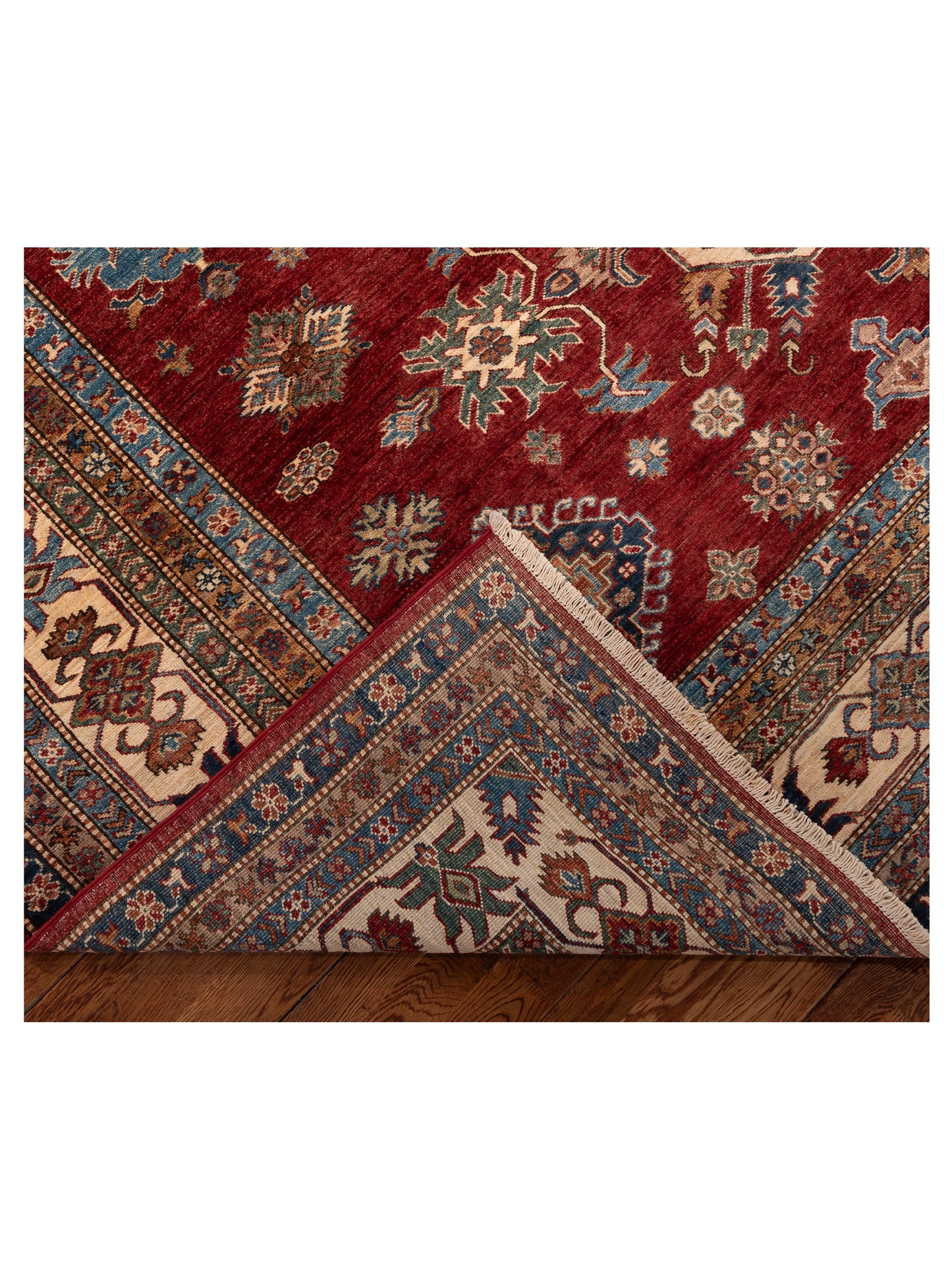 Zamira Red Ivory 8.10x11.7 Hand Knotted Rug