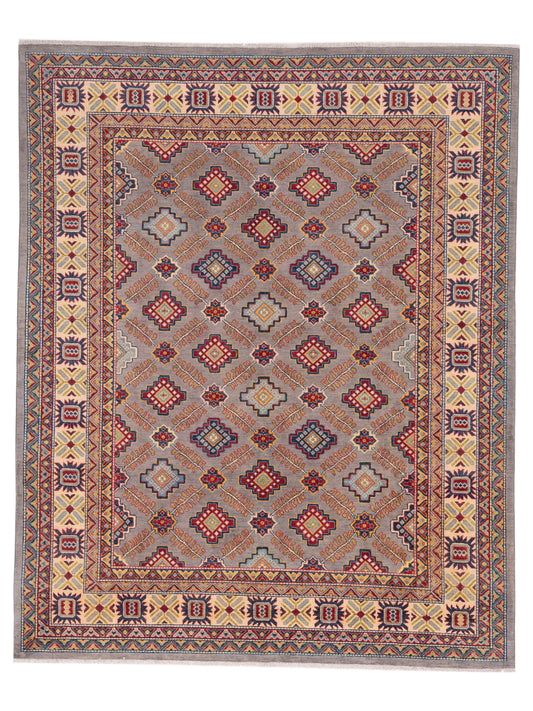 Nomad Kazak  Gray Ivory Tribal