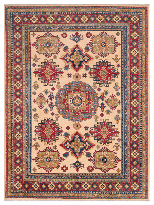 Nomad Kazak  Ivory Red Tribal