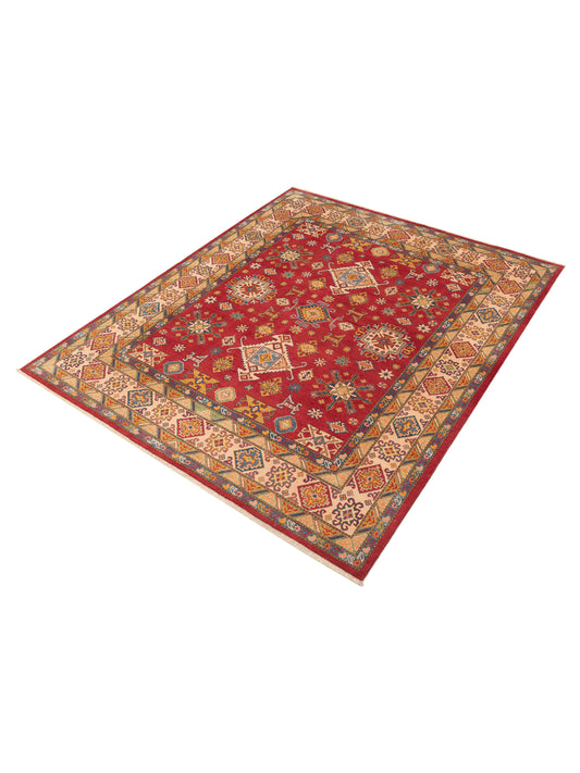 Kazura Red Ivory 8.2x9.10 Hand Knotted Rug