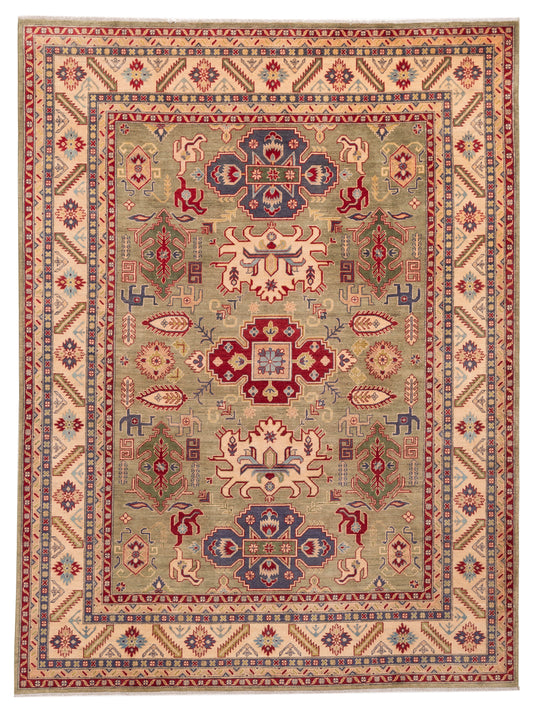 Nomad Kazak  Green Beige Tribal