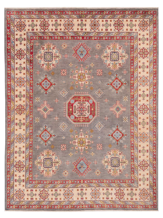 Nomad Kazak  Gray Ivory Tribal