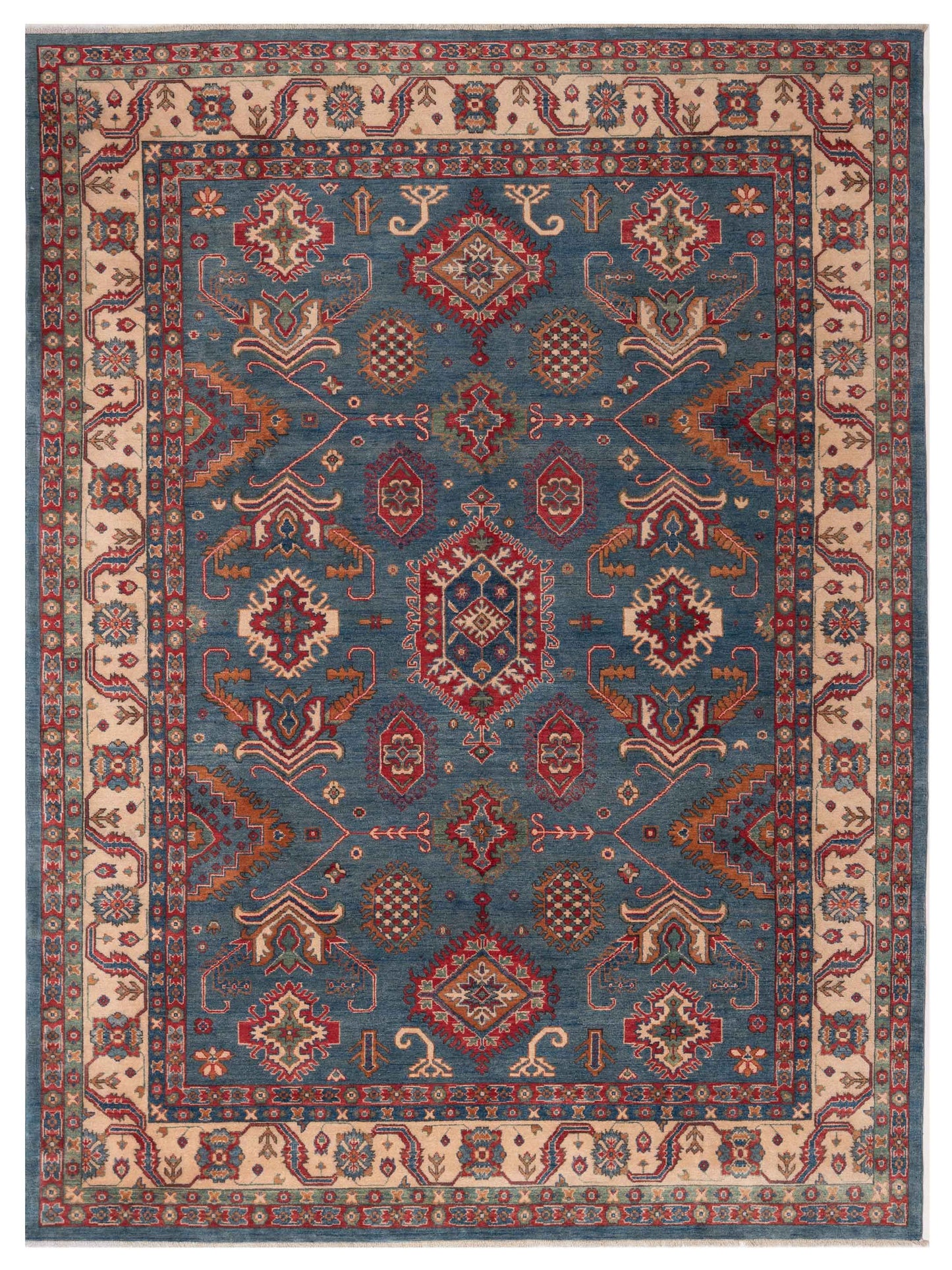Nomad Kazak  Blue Ivory Tribal