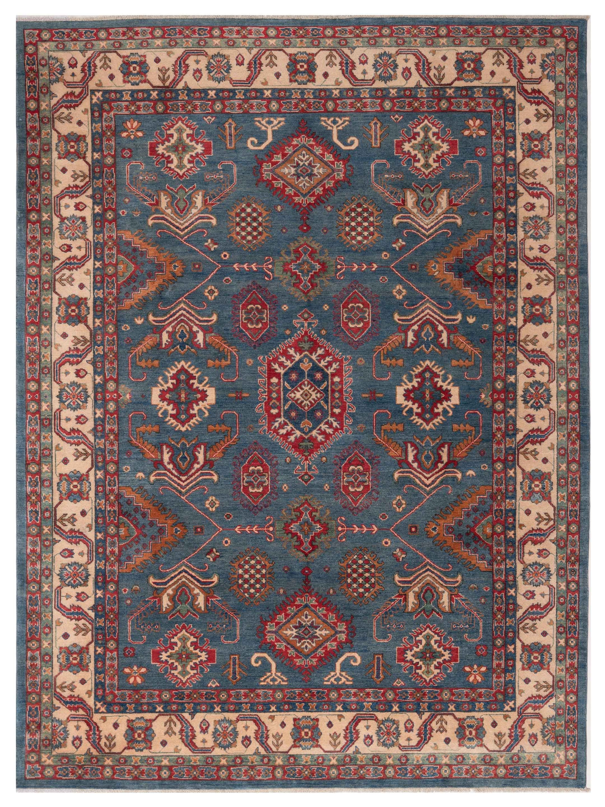 Nomad Kazak  Blue Ivory Tribal
