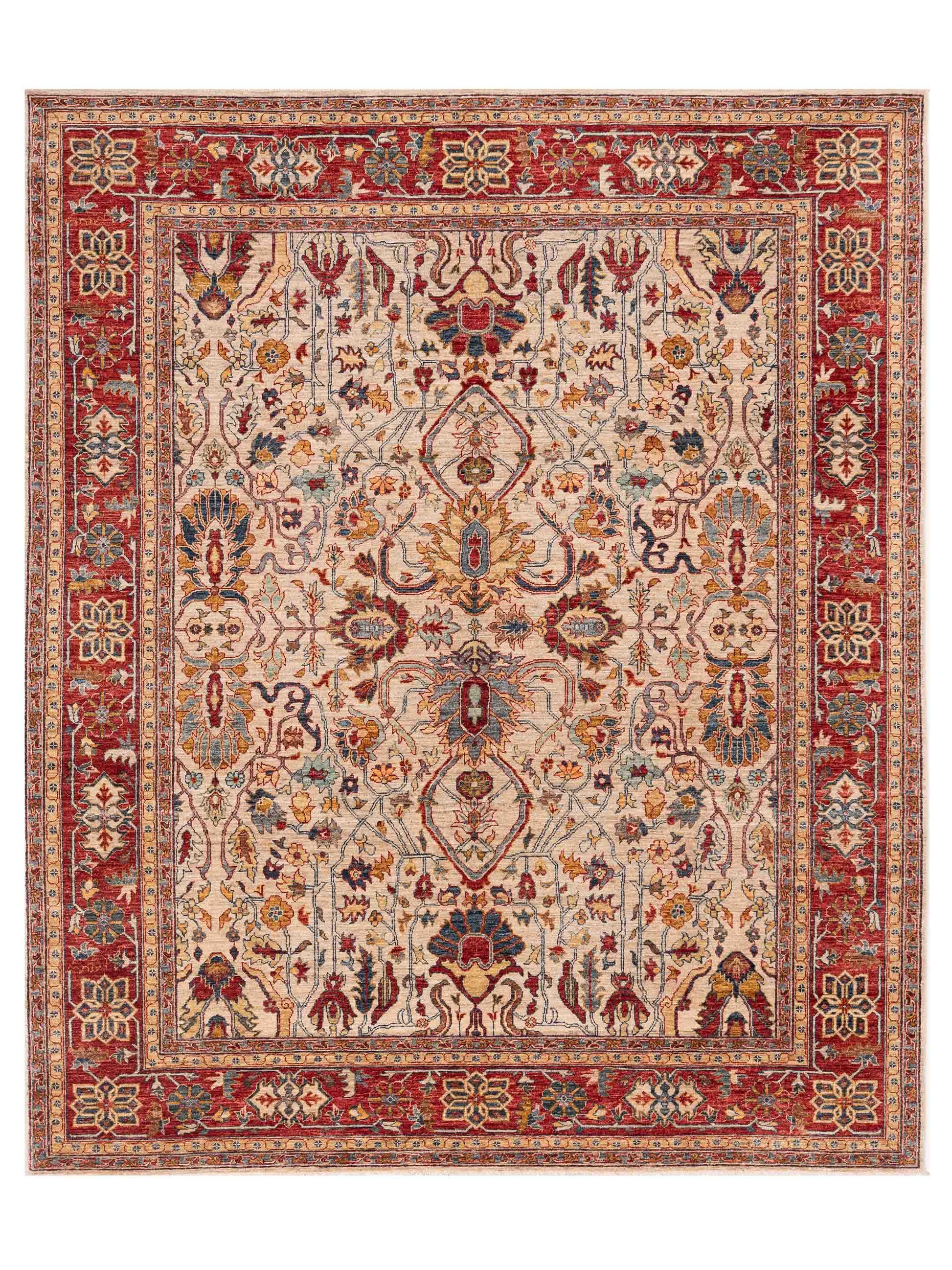 Pasha Elvan  Beige Red Traditional