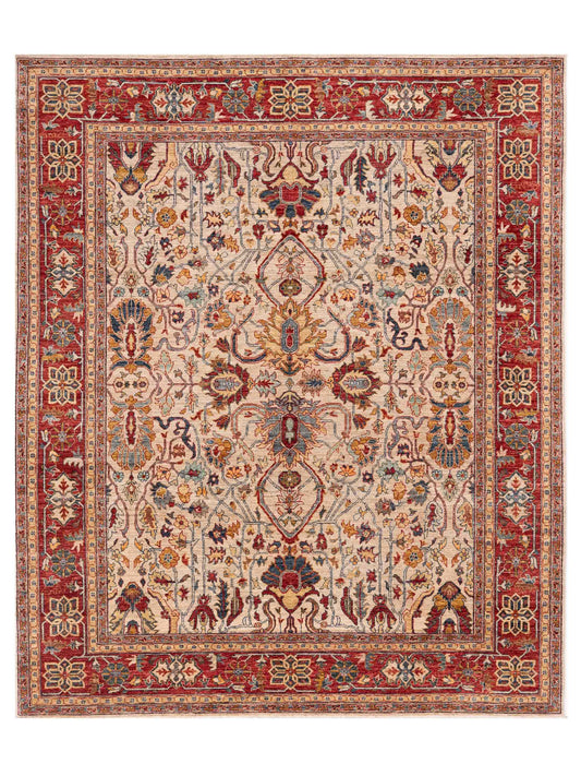 Pasha Elvan  Beige Red Traditional