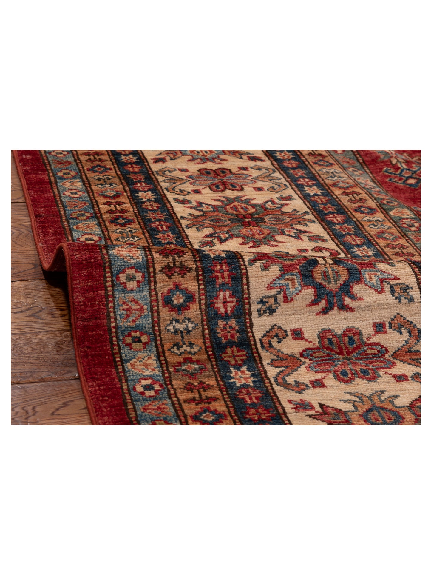 Zamira Red Ivory 8.6x11.7 Hand Knotted Rug