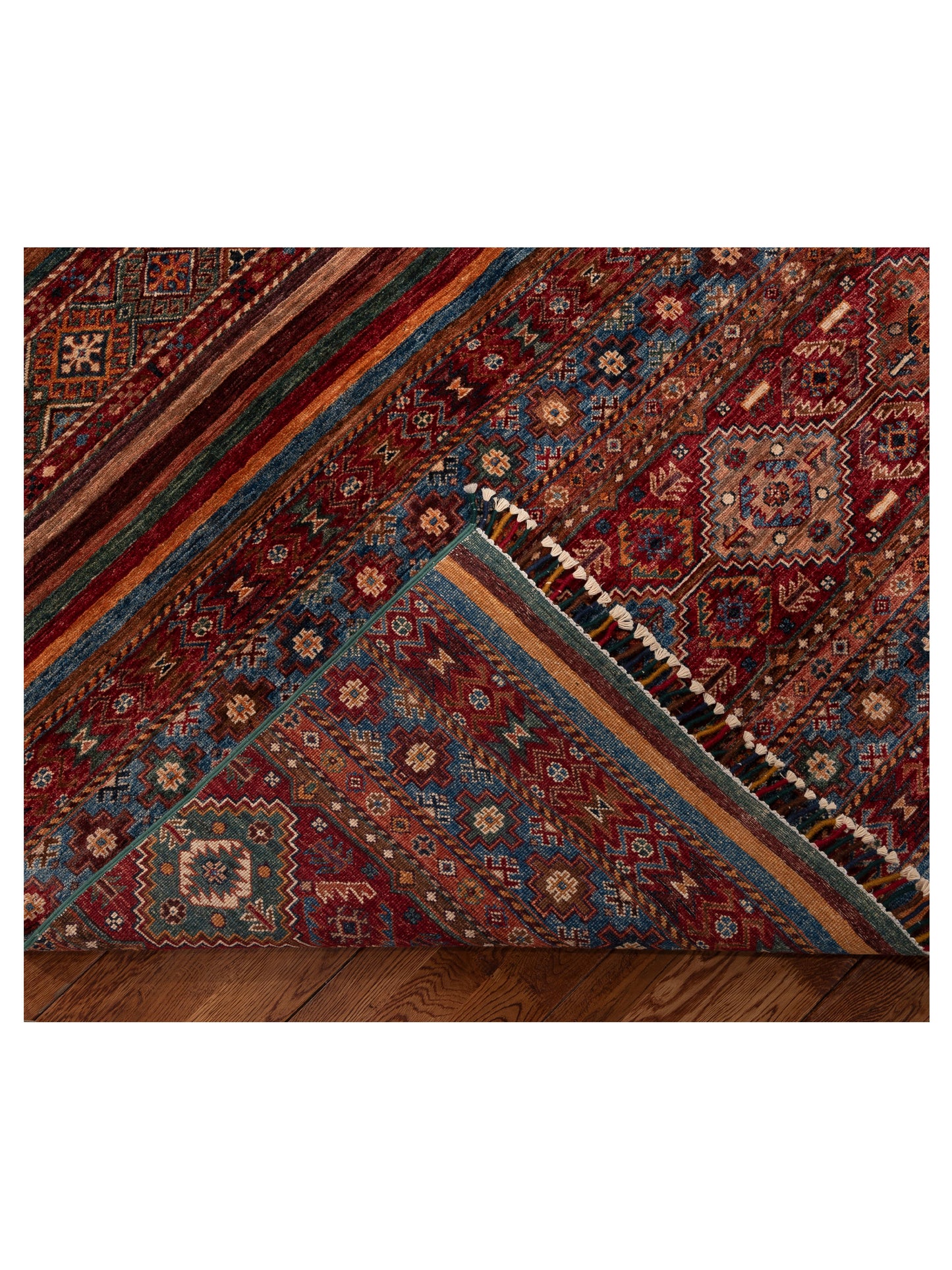Khoraya Multi Multi 8.11x11.11 Hand Knotted Rug