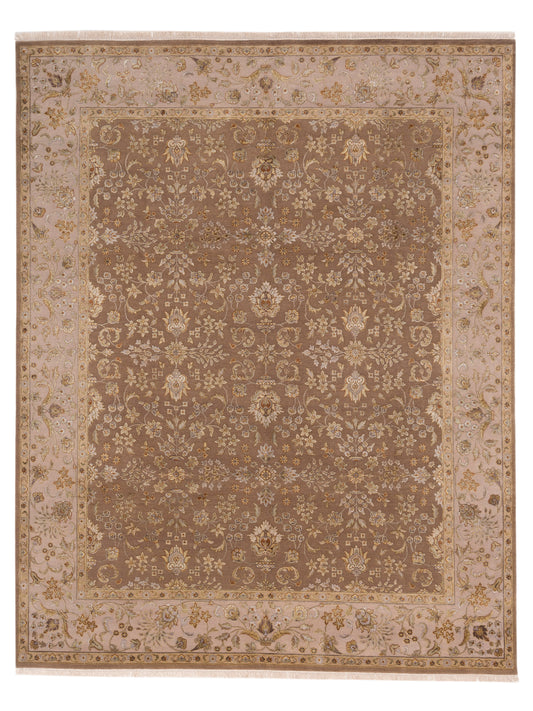 Rajpur Imperial Silk  Brown Ivory Traditional