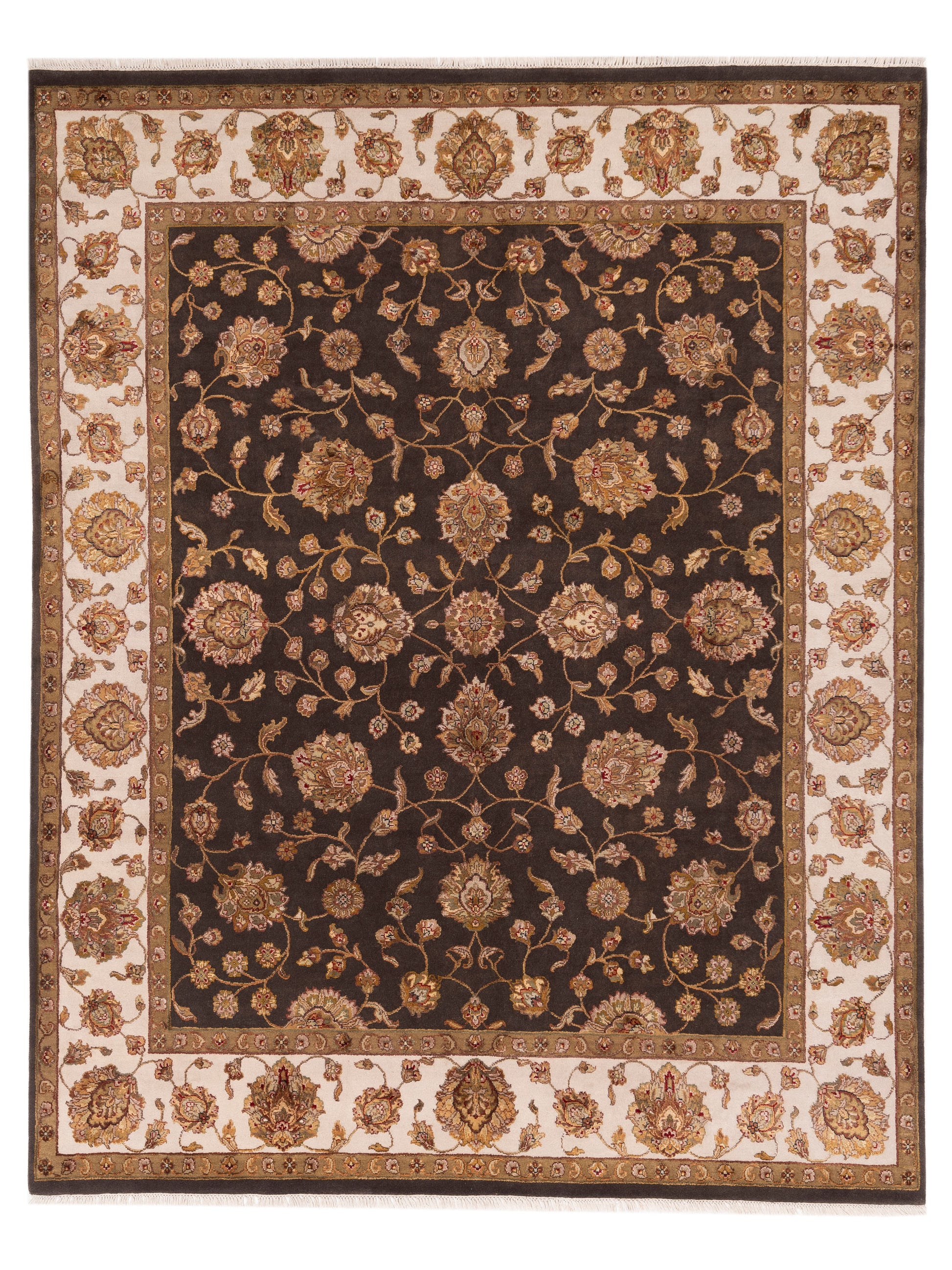 Rajpur Imperial Silk  Black Ivory Traditional