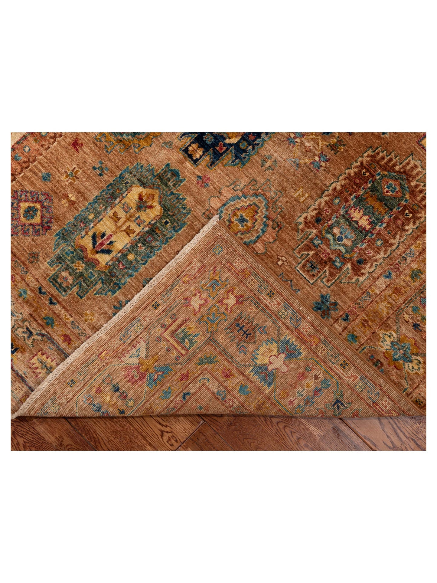 Zamira Lux Brown Brown 4.11x6.9 Hand Knotted Rug