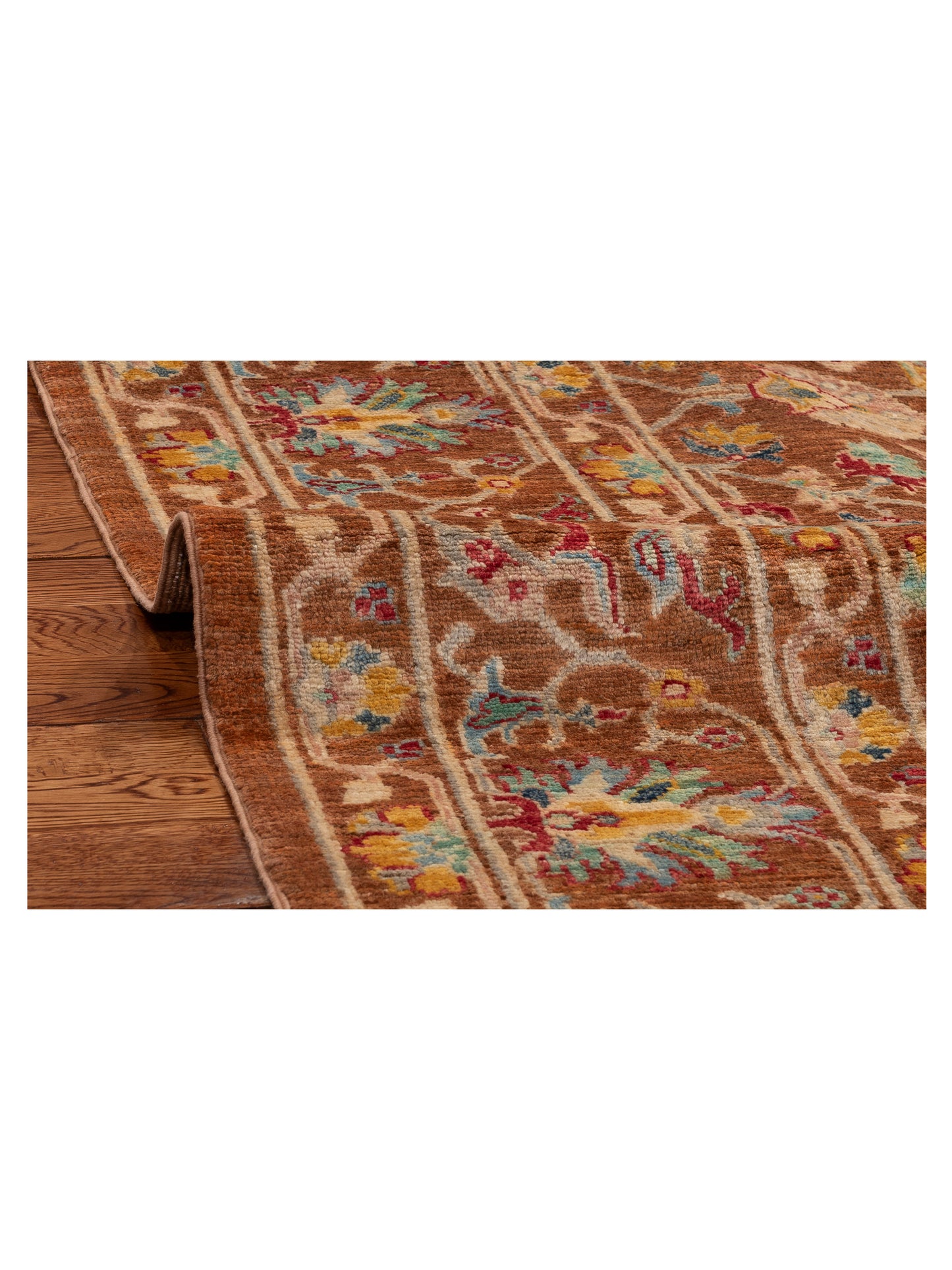 Sabira Brown Brown 5.7x8.3 Hand Knotted Rug