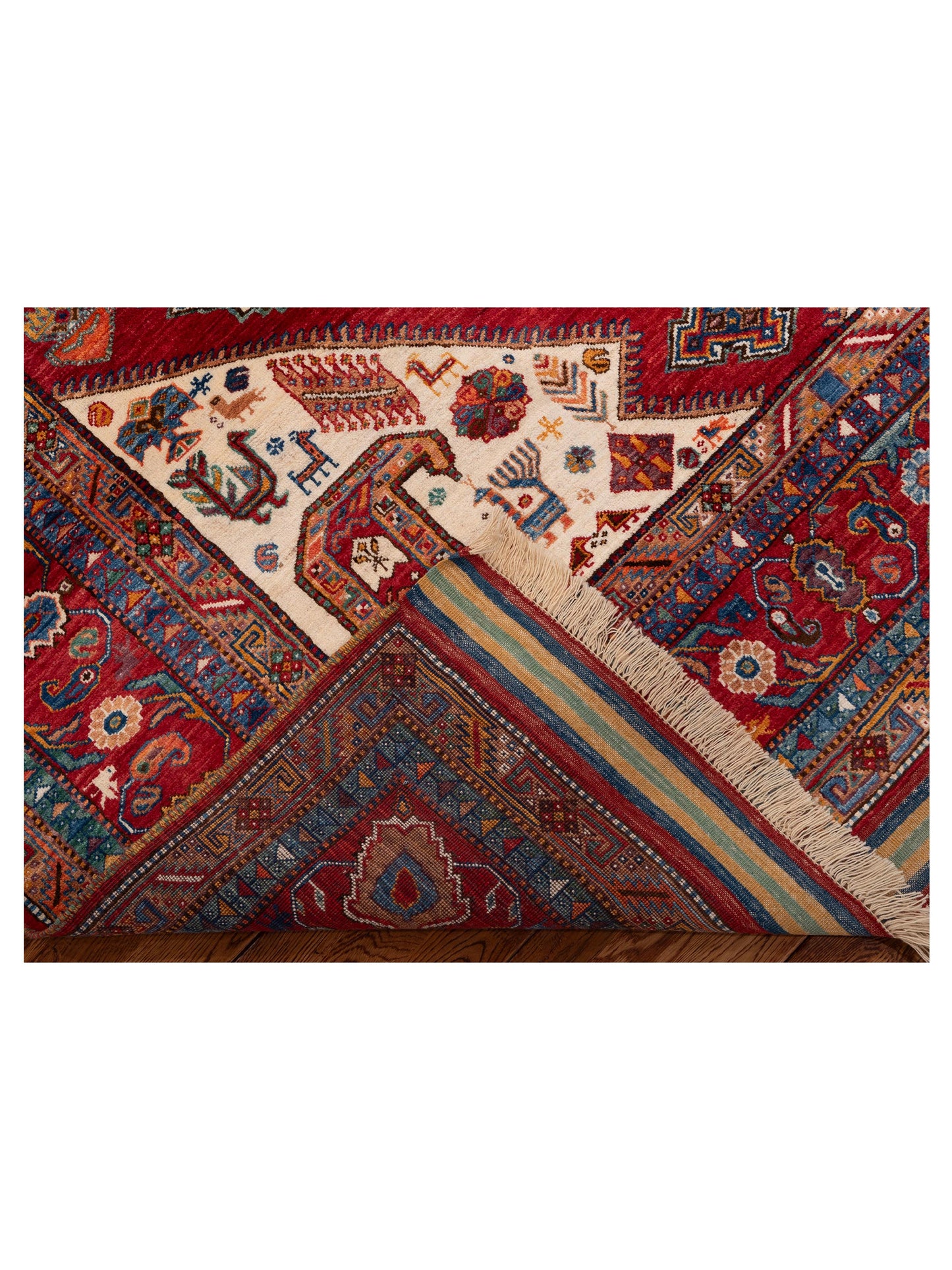 Zamira Multi Multi 6.9x10.5 Hand Knotted Rug
