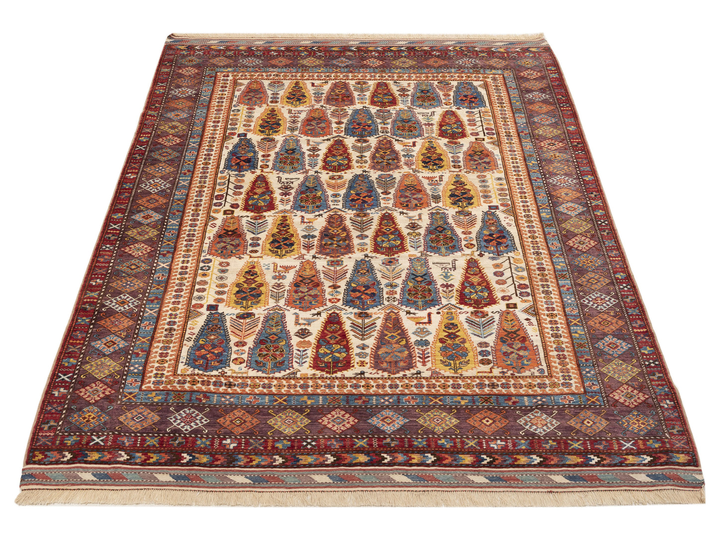 Sabira Multi Multi 7.3x9.9 Hand Knotted Rug