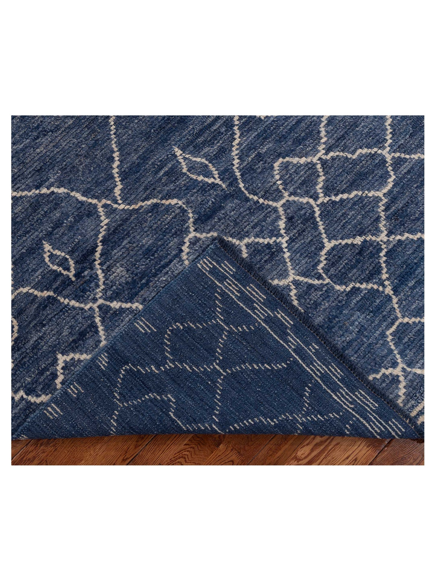 Baskra Blue Blue 5.8x7.7 Hand Knotted Rug