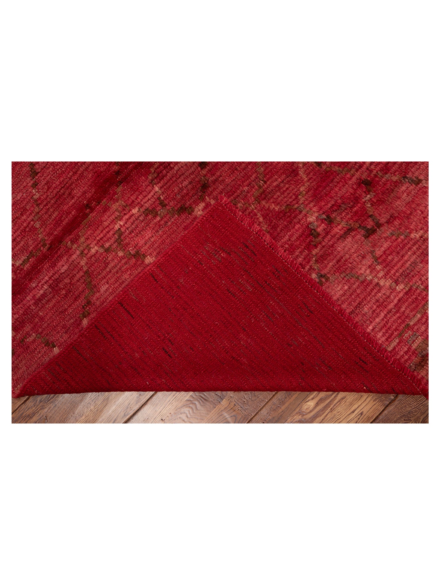 Baskra Red Red 9.3x11.7 Hand Knotted Rug