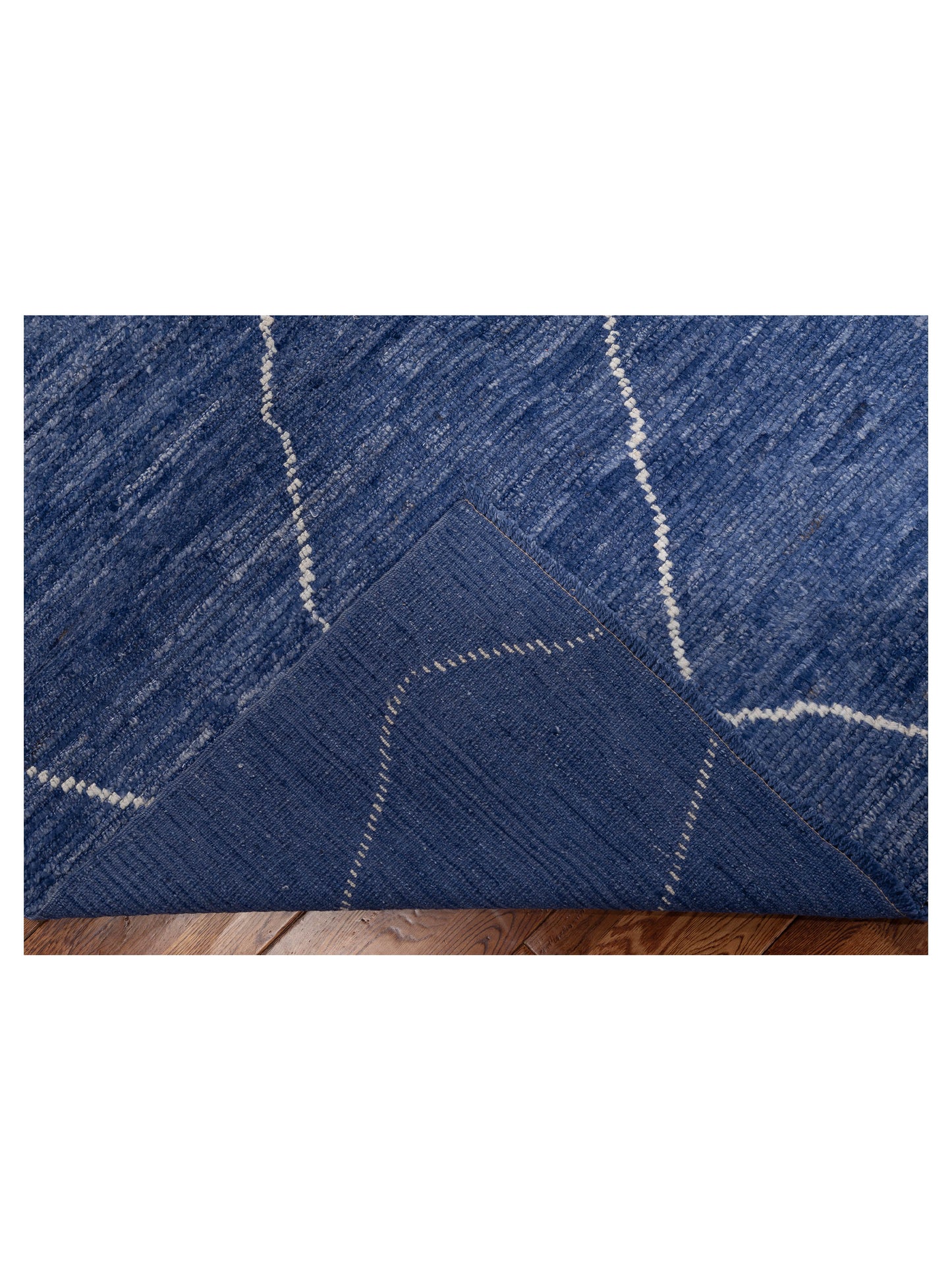 Baskra Blue Blue 8.2x10.3 Hand Knotted Rug
