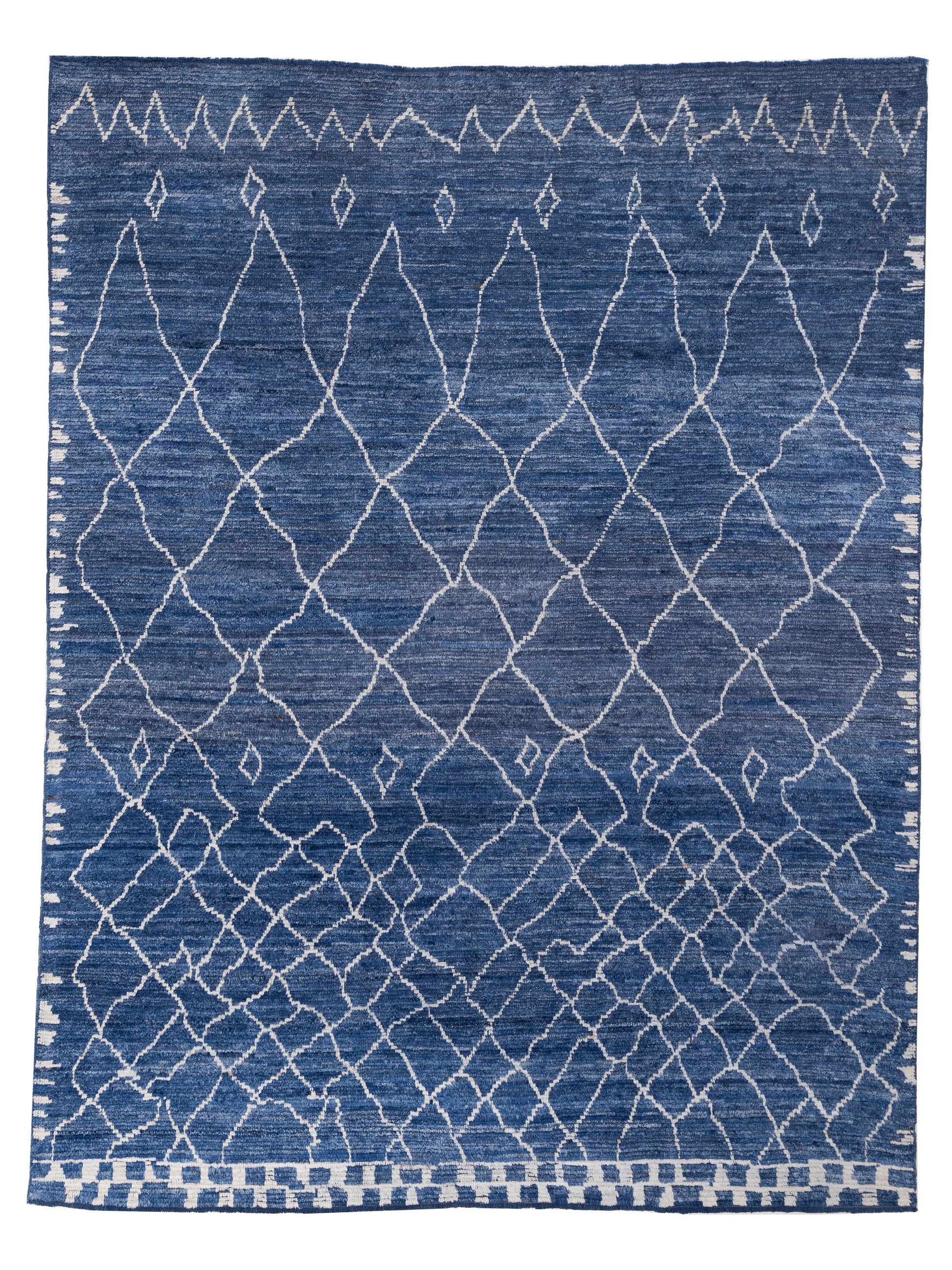 Pasha Berber  Blue Ivory Contemporary