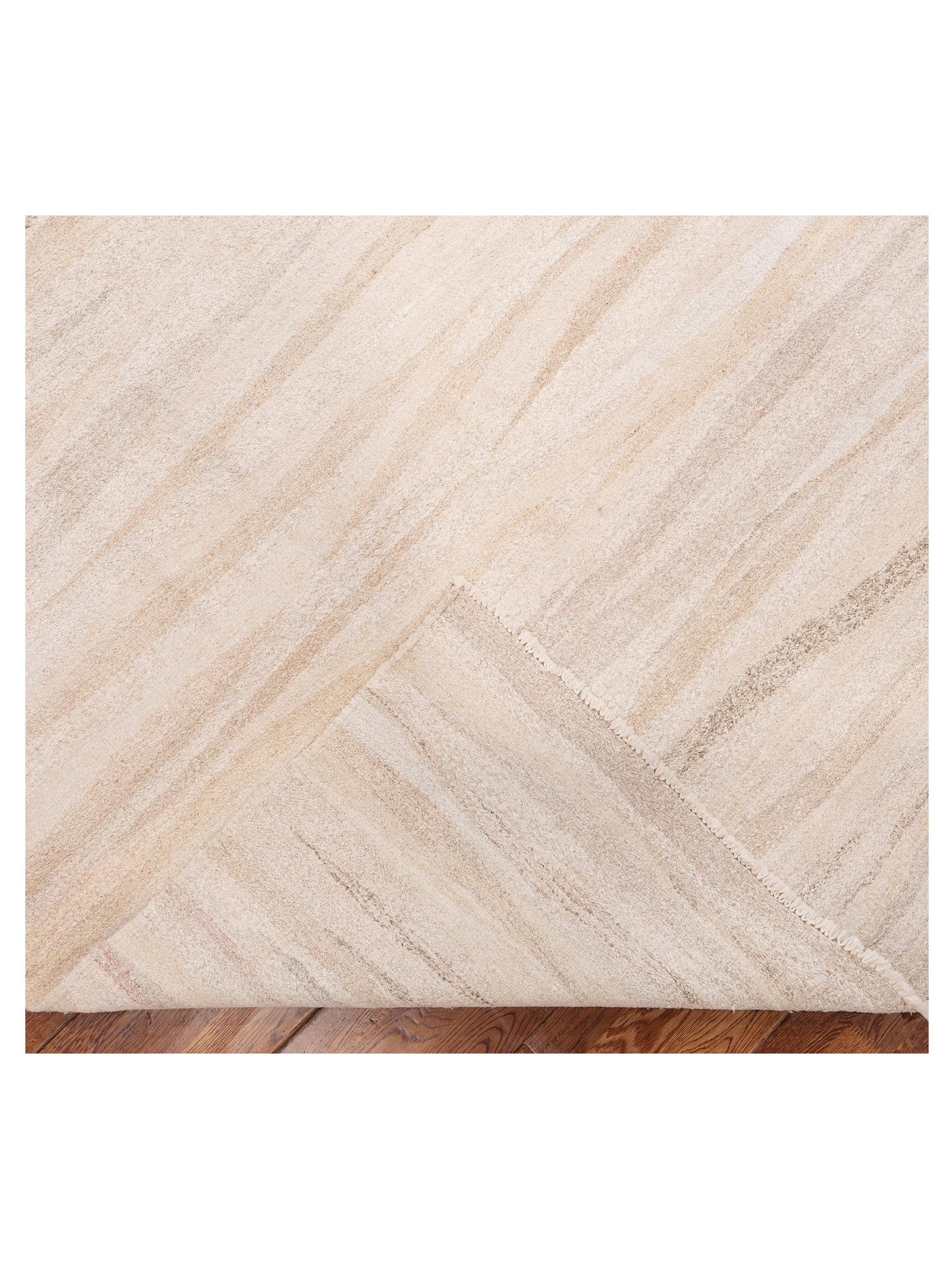 Flaxen Beige Brown 8.6x11 Hand Woven Rug