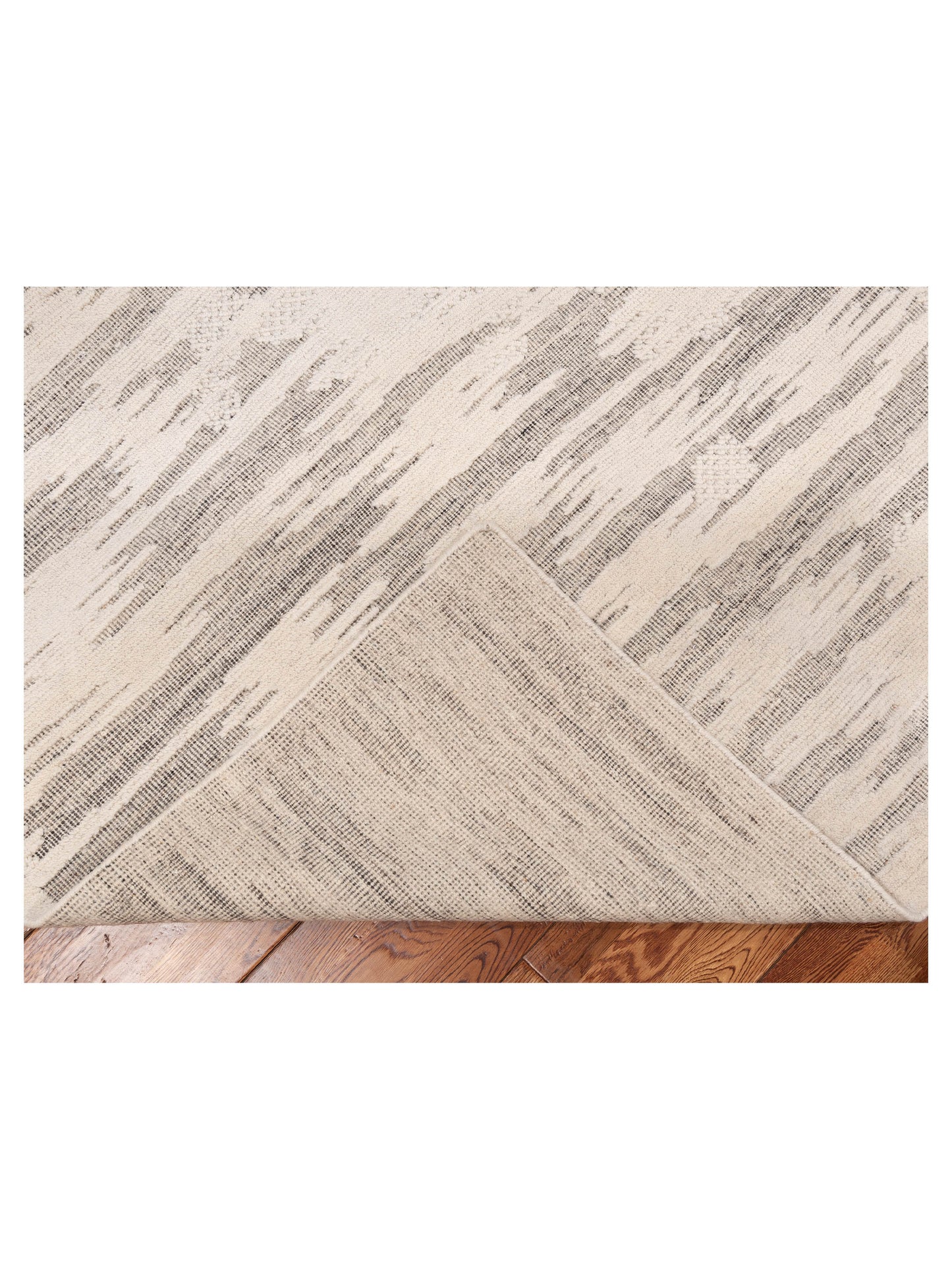 Lumora Ivory Gray 8x10.9 Hand Knotted Rug