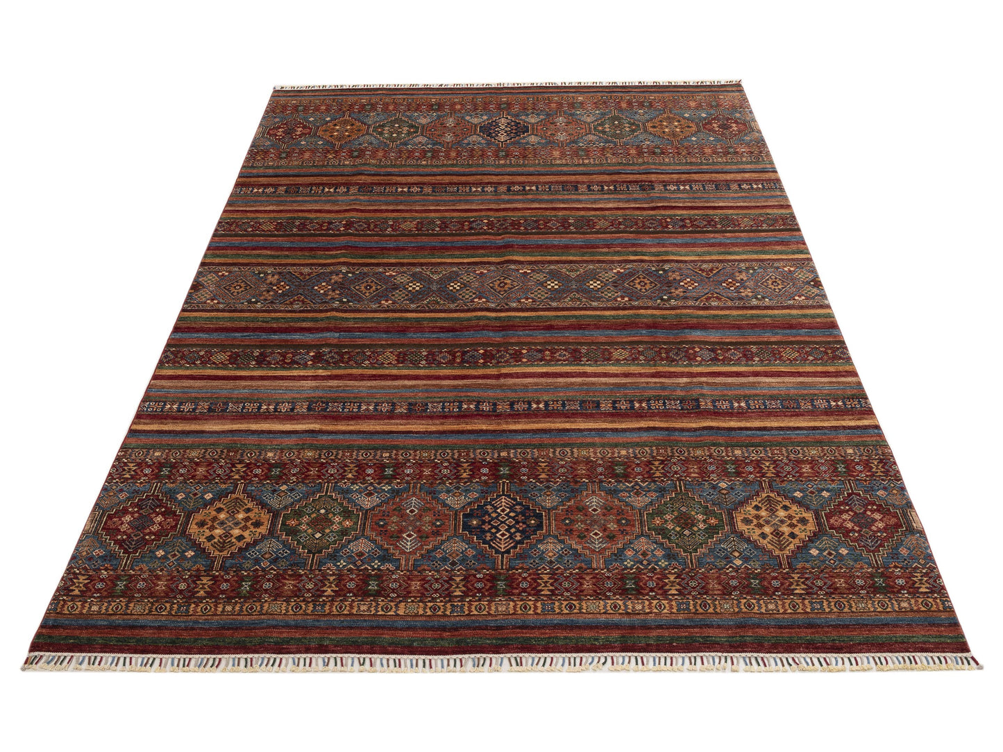 Khoraya Multi Multi 8.9x12 Hand Knotted Rug