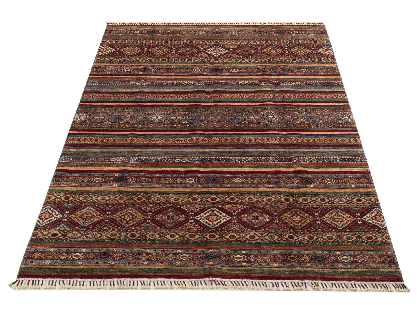 Khoraya Multi Multi 6.9x9.8 Hand Knotted Rug