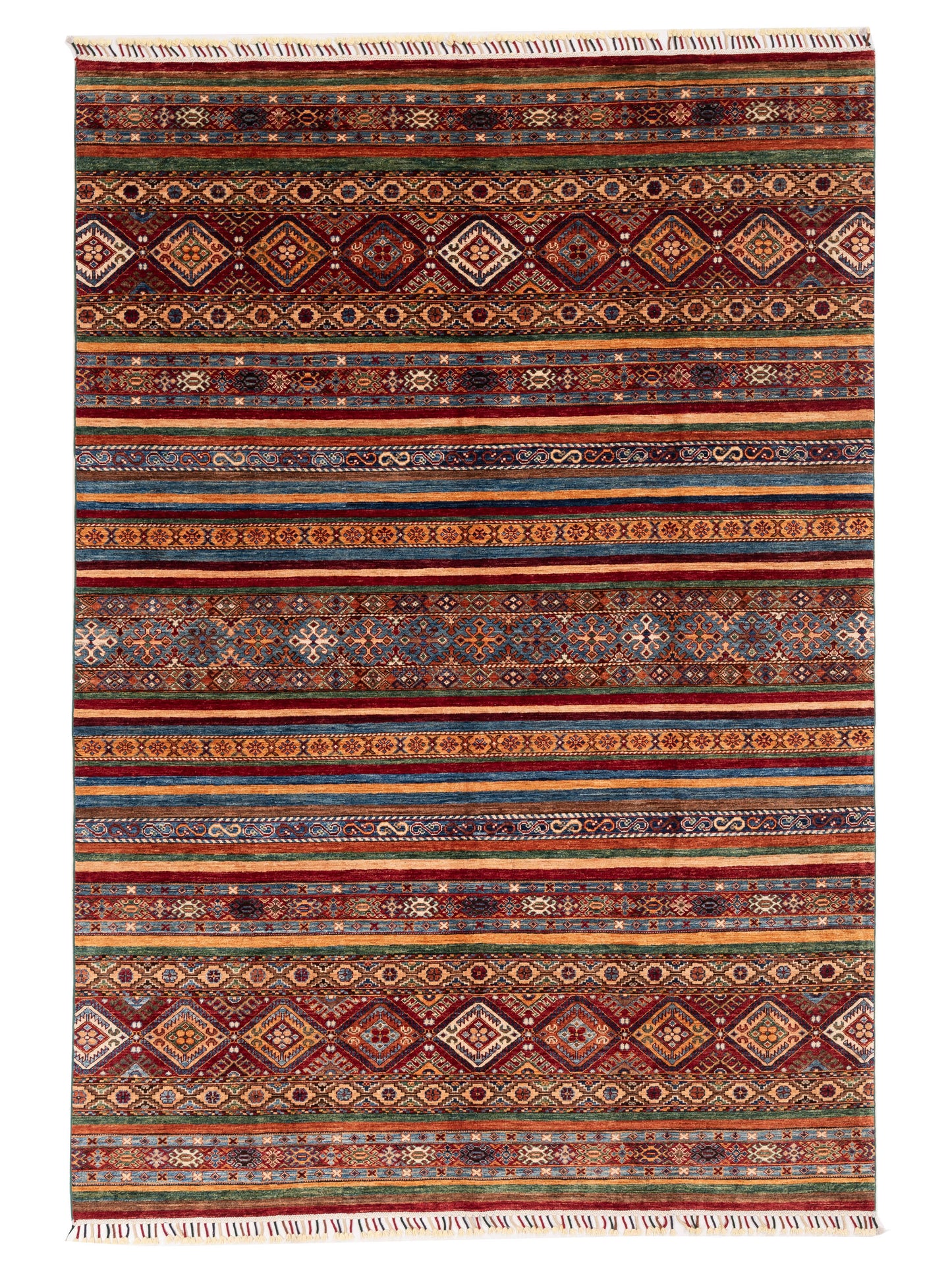 Khoraya Multi Multi 6.9x9.8 Hand Knotted Rug