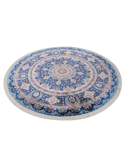 Serelis Blue Blue 9.11x10 Hand Knotted Rug